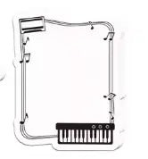 Post-It Pad Rectangle with a Keyboard