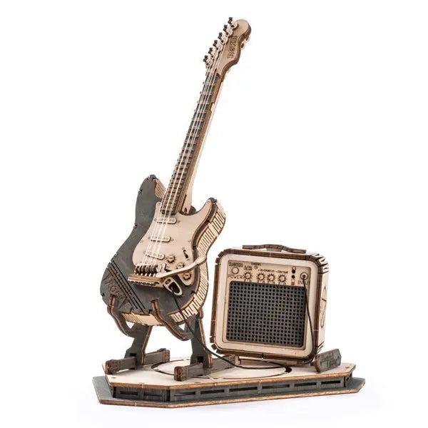 DIY Wooden Electric Guitar Model Kit