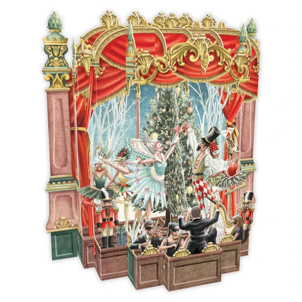 Greeting Card Pop Up Laser Cut - Christmas Ballet