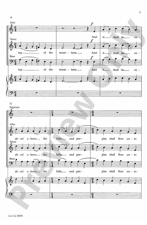 A Prophecy of Peace - SATB Choral Octavo (Digital Download)