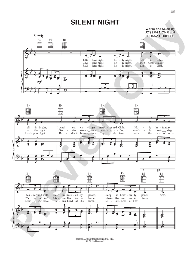 Silent Night - Traditional - PVG (Digital Download)