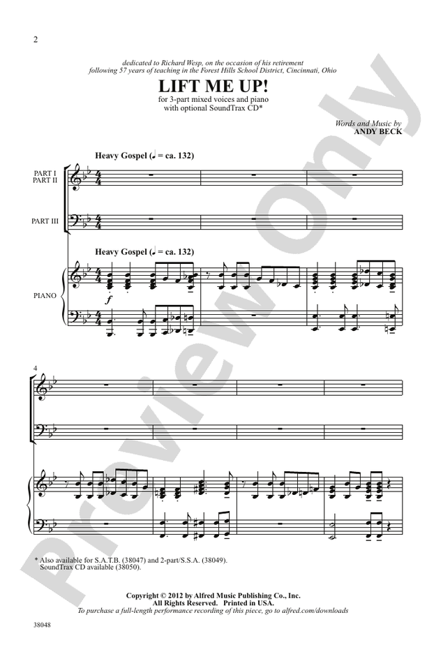Lift Me Up! – 3-Part Mixed Choral Octavo (Digital Download)