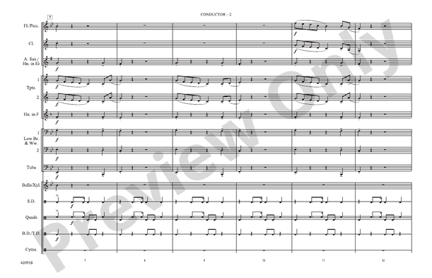 Best Song Ever – Marching Band Conductor Score & Parts (Digital Download)