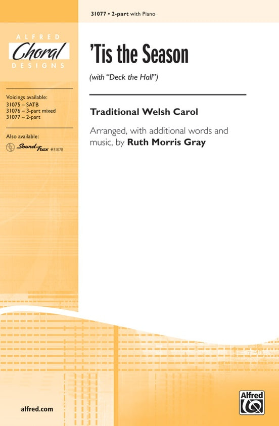 Tis the Season - Arr.Ruth Morris Gray - 2-Part Choral Octavo (Digital Download)