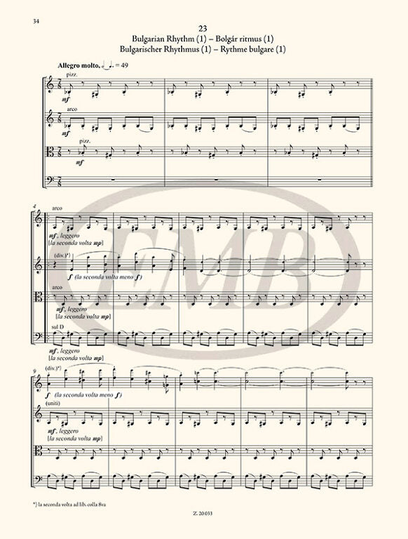 Bartok - The Microcosm of String Ensemble Music Volume 3 - String Orchestra edited by Soos/Borsos EMB Z20033