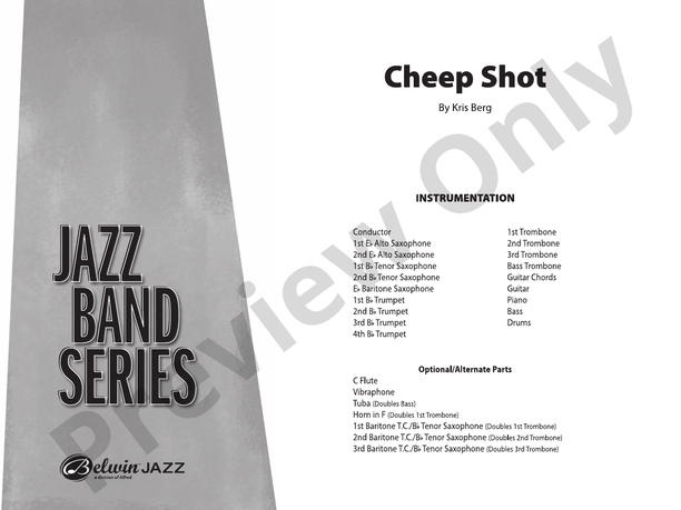 Cheep Shot – Jazz Ensemble Conductor Score & Parts (Digital Download)