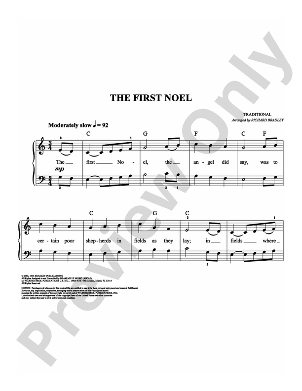 The First Noel - DSM-PS-0003418 - Easy Piano (Digital Download)