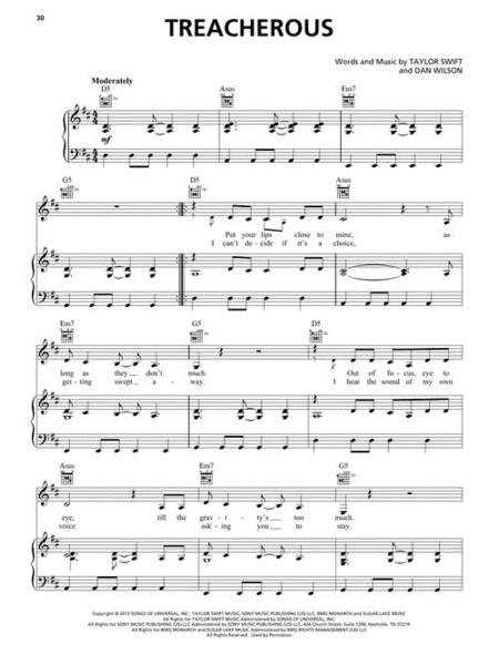 Taylor Swift - Red (Taylor's Versions) - PVG Hal Leonard 394706