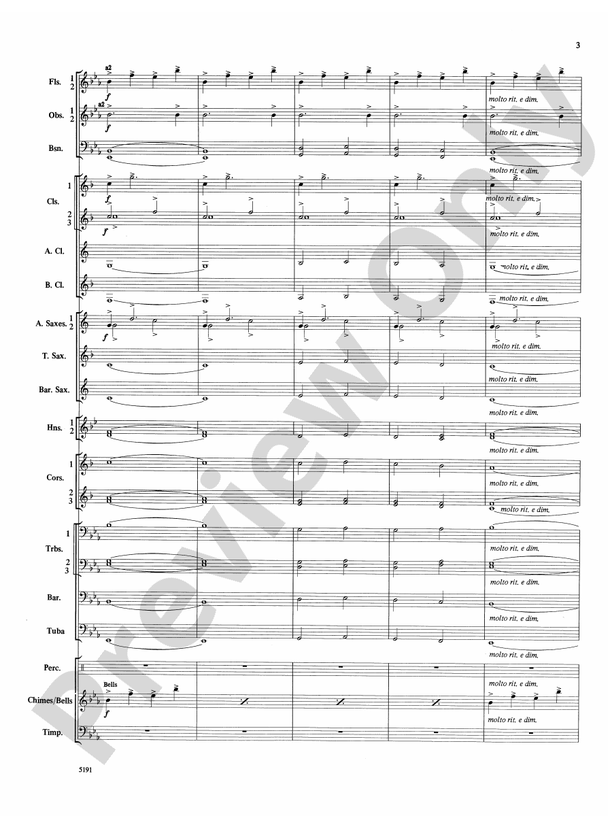 Wind Chimes - Concert Band Conductor Score & Parts (Digital Download)