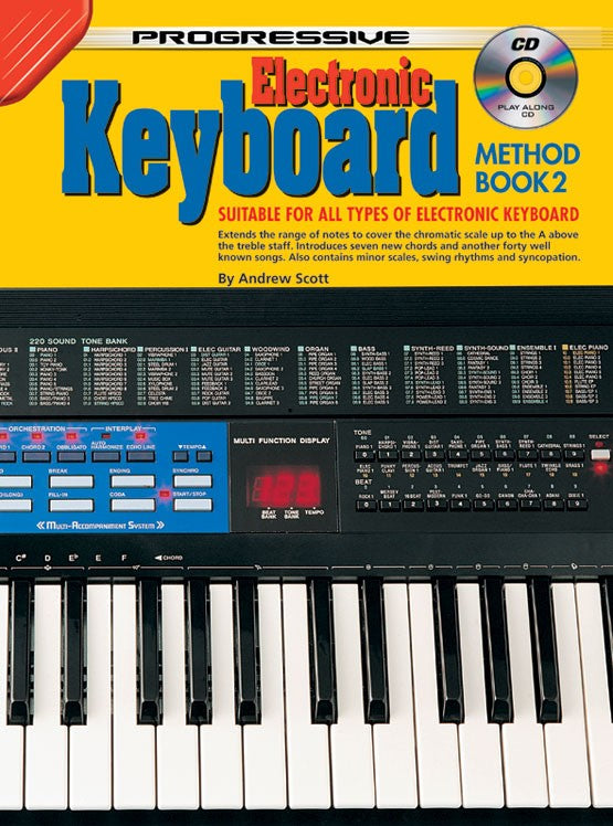 Progressive Electronic Keyboard Method Book 2 Bk/CD