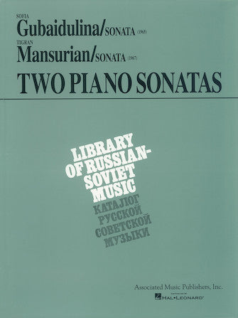 Gubaidulina & Mansurian - 2 Piano Sonatas - Piano Solo Schirmer 50008530