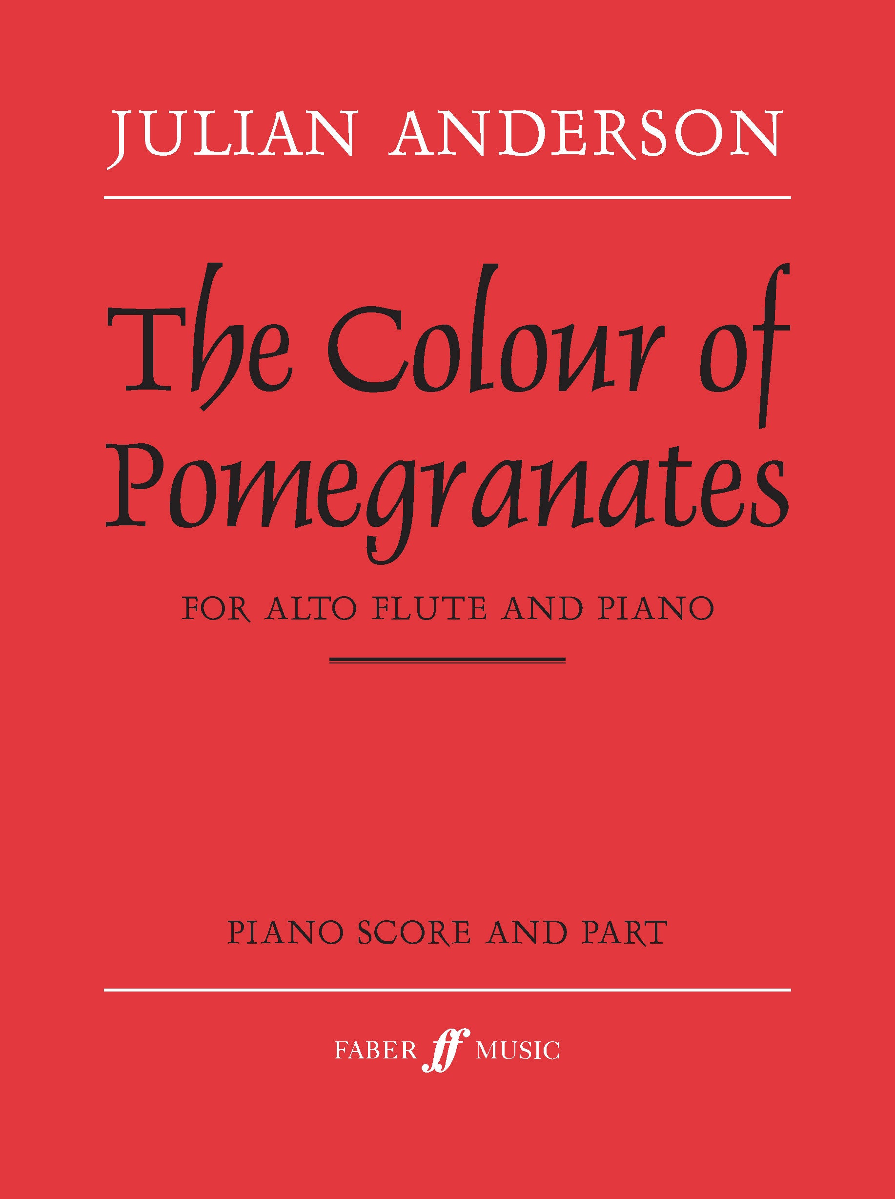 The Colour of Pomegranates - Alto Flute/Piano Accompaniment (Digital Download)