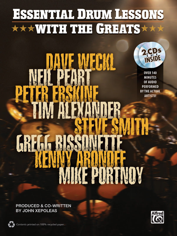 ESSENTIAL DRUM LESSONS WITH THE GREATS BK/2CDS