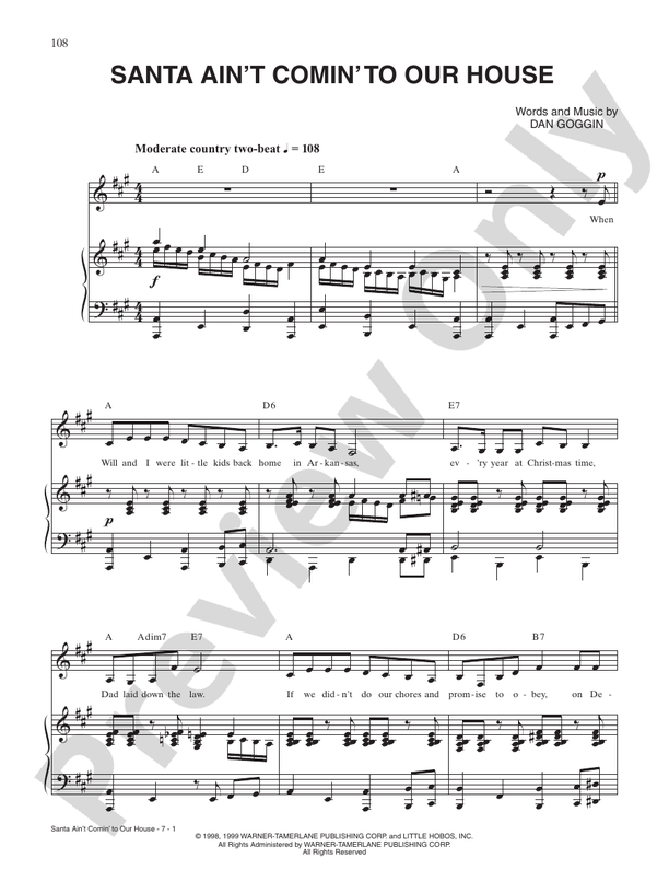 Santa Ain't Comin' to Our House (from Nuncrackers) - PVG (Digital Download)