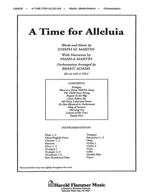 A Time for Alleluia - Brant Adams|Joseph M. Martin|Pamela Martin - Shawnee Press Score/Parts