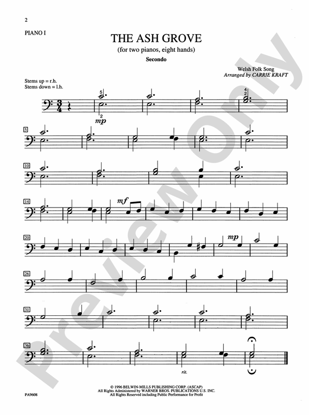 Ash Grove - 2 Pianos, 8 Hands (Digital Download)