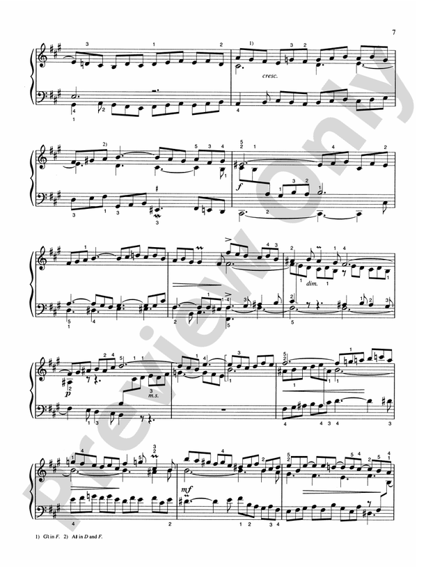 Bach - Six English Suites (Ed. Hans Bischoff) - Piano Solo (Digital Download)