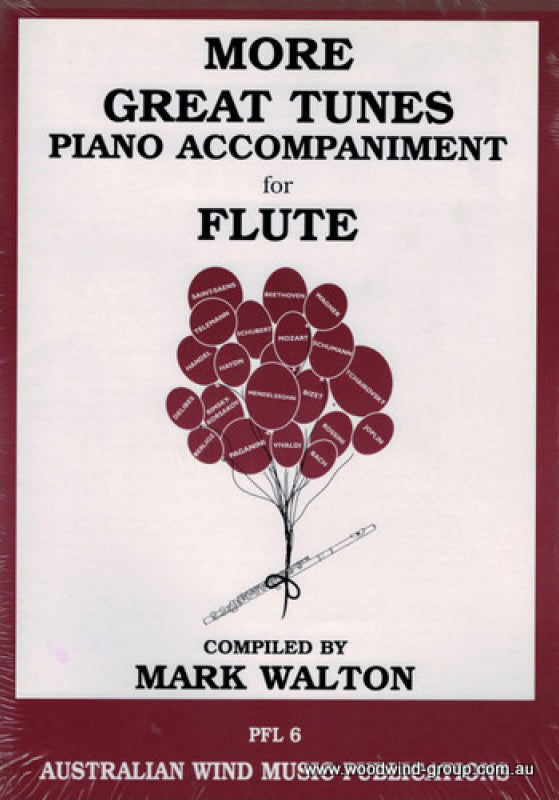 More Great Tunes - Piano Accompaniment for Flute - Flute Mark Walton Australian Wind Music Publications Piano Accompaniment