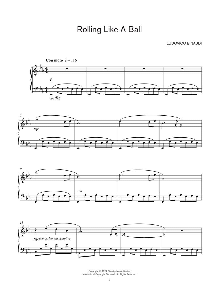 Einaudi - Underwater - Piano Solo Chester CH88215