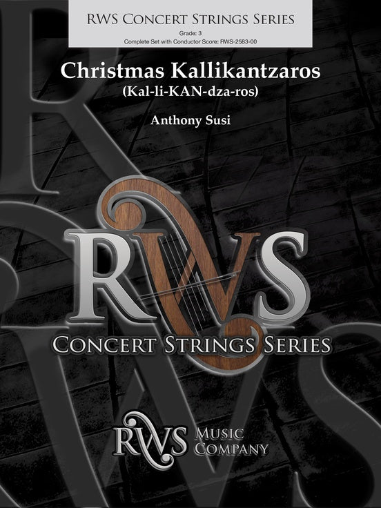Christmas Kallikantzaros (Kal-li-KAN-dza-ros) - String Orchestra Conductor Score & Parts (Digital Download)