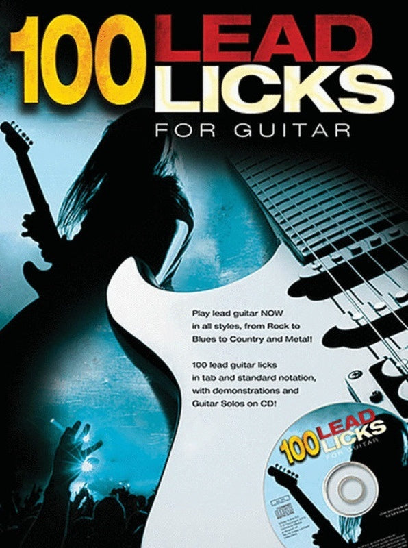100 Lead Licks for Guitar - Warner/CD