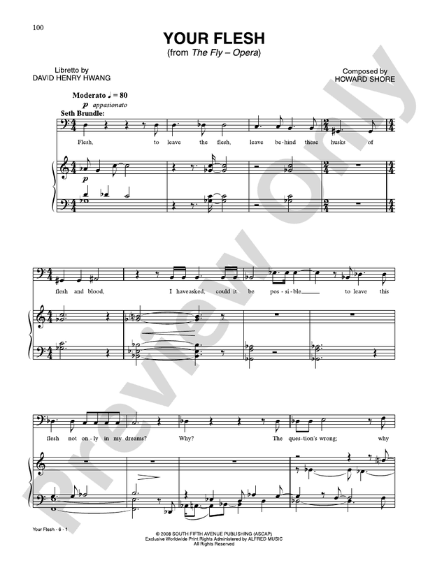 Your Flesh - Howard Shore - PVG (Digital Download)