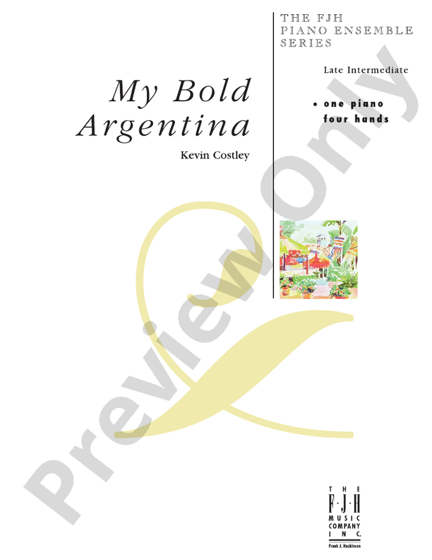 My Bold Argentina - Piano (Digital Download)