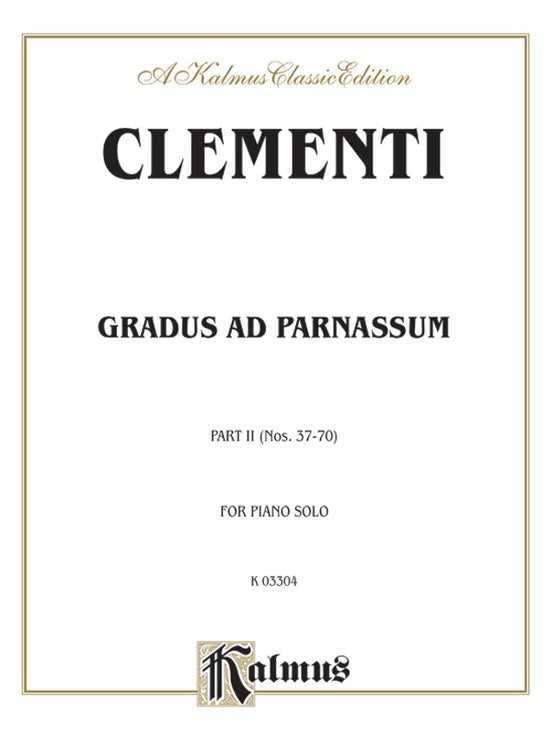 Clementi - Gradus ad Parnassum (Volume II) - Piano Solo (Digital Download)