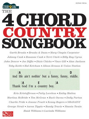 The 4-Chord Country Songbook - Strum & Sing - Guitar|Vocal Cherry Lane Music Lyrics & Chords