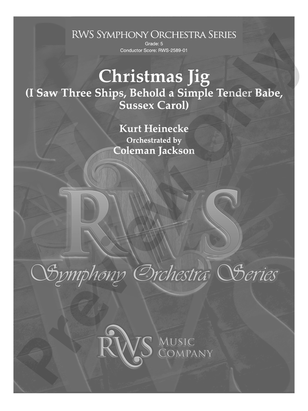 Christmas Jig - Full Orchestra Conductor Score & Parts (Digital Download)