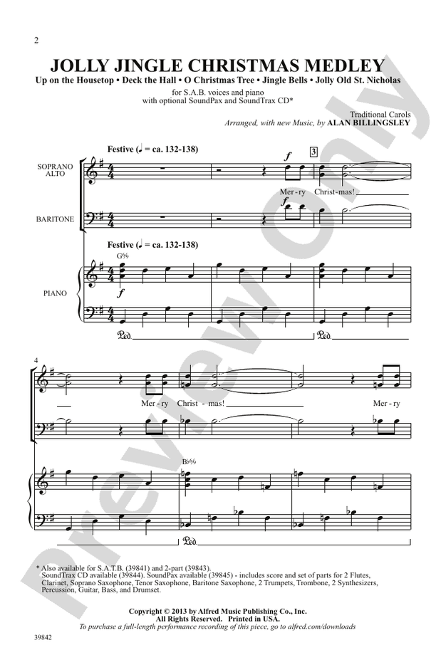 Jolly Jingle Christmas Medley – 3 Part Mixed Choral Octavo (Digital Download)