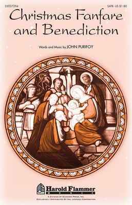 Christmas Fanfare and Benediction - (with Angels We Have Heard on High) - John Purifoy - SATB Shawnee Press Choral Score Octavo