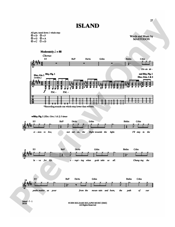 Island - Guitar TAB (Digital Download)