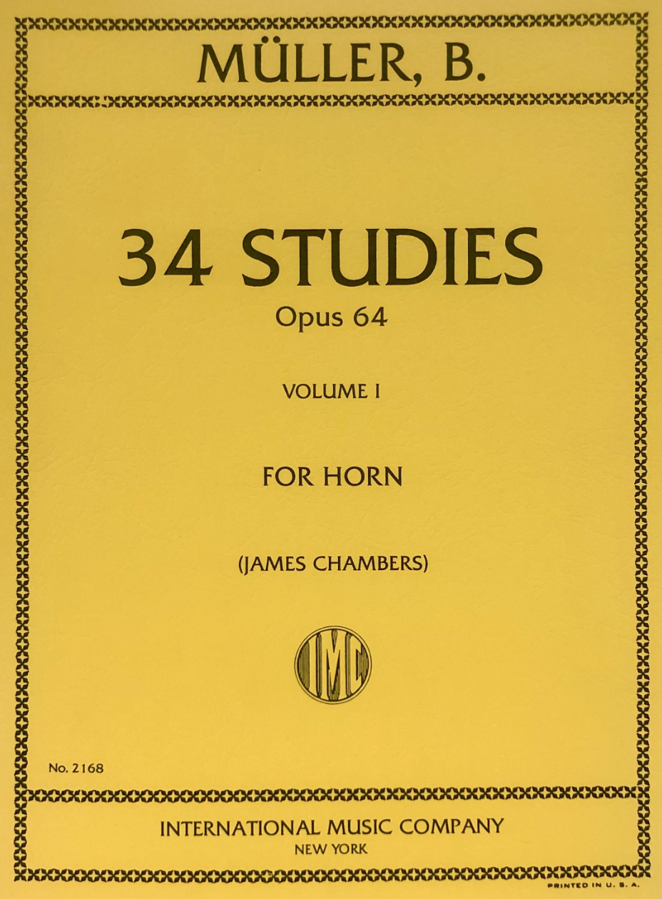 Muller - 34 Studies Op64 Volume 1 - French Horn Solo IMC IMC2168