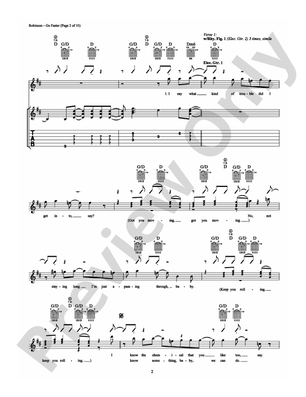 Go Faster - Guitar TAB (Digital Download)
