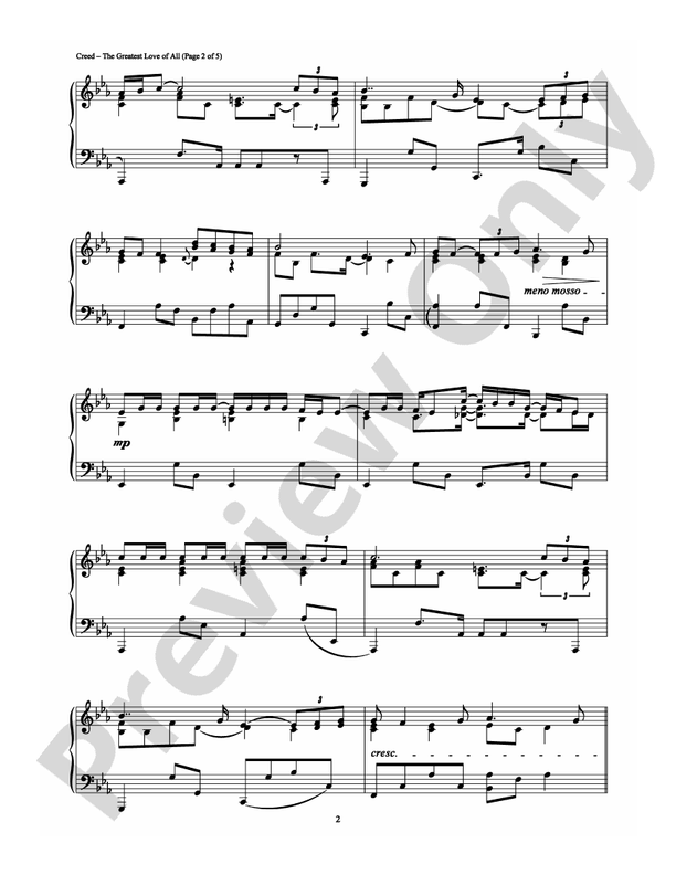 The Greatest Love of All - DSM-PS-0005068 - Piano (Digital Download)