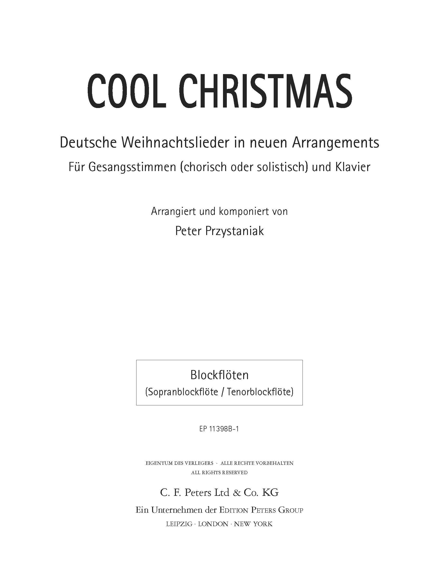 Cool Christmas (EP11398B-1) - Recorder (Digital Download)