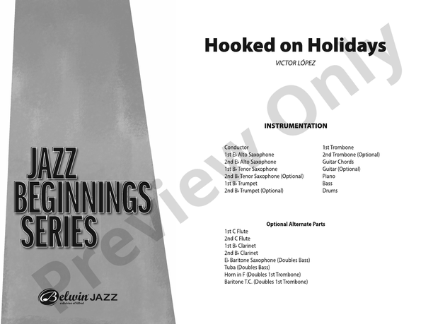 Hooked on Holidays - Jazz Ensemble Conductor Score & Parts (Digital Download)