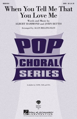 When You Tell Me that You Love Me - Alan Billingsley Hal Leonard ShowTrax CD CD