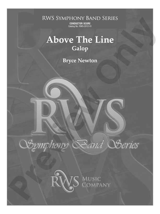 Above the Line - Galop - Concert Band Conductor Score & Parts (Digital Download)