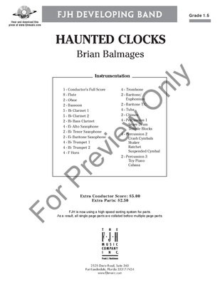 Haunted Clocks - Brian Balmages - FJH Music Company Score/Parts