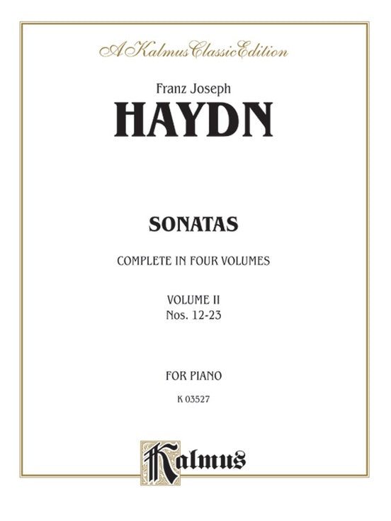 Haydn - Sonatas (Volume II) - Piano Solo (Digital Download)