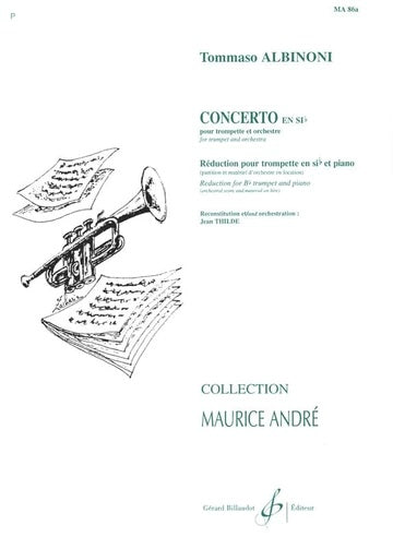 Concerto Bb Major for Trumpet/Piano - Albinoni - Billaudot