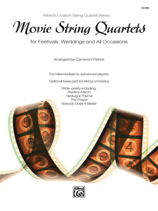 Movie String Quartets for Festivals, Weddings, and All Occasions - Conductor Score arranged by Patrick Alfred 35310