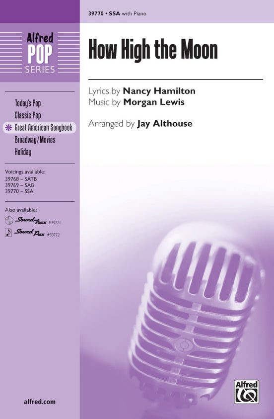 How High the Moon – SSA Choral Octavo (Digital Download)