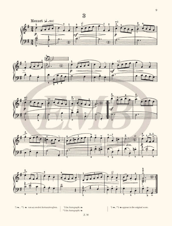 Bach - 13 Short & Easy Pieces - Piano edited by Bartok EMB Z30