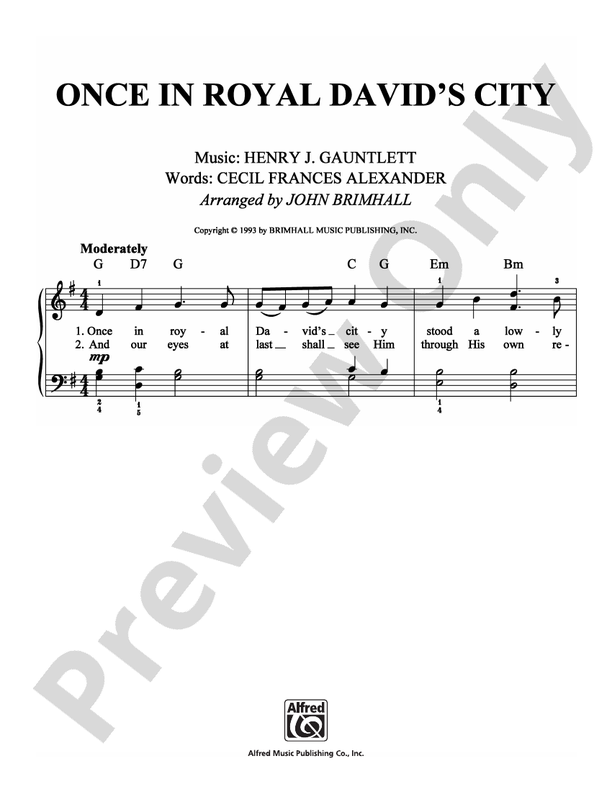 Once in Royal David's City - DSM-PS-0007201 - Easy Piano (Digital Download)