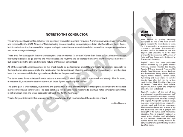 Over the Rainbow – Jazz Ensemble Conductor Score & Parts (Digital Download)