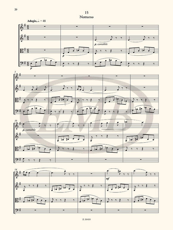 Bartok - The Microcosm of String Ensemble Music Volume 3 - String Orchestra edited by Soos/Borsos EMB Z20033