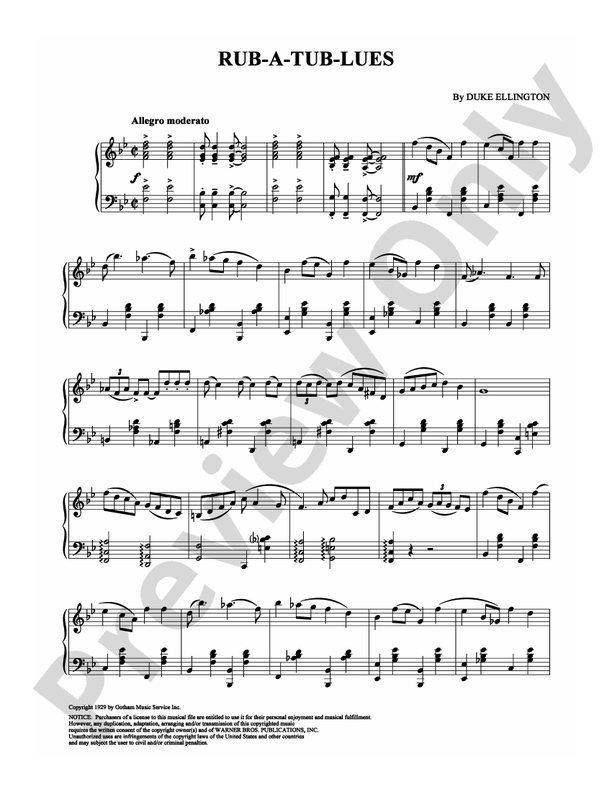 Rub-a-Tub-Lues - Piano (Digital Download)